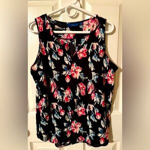 Apt. 9 Floral Sleeveless Blouse